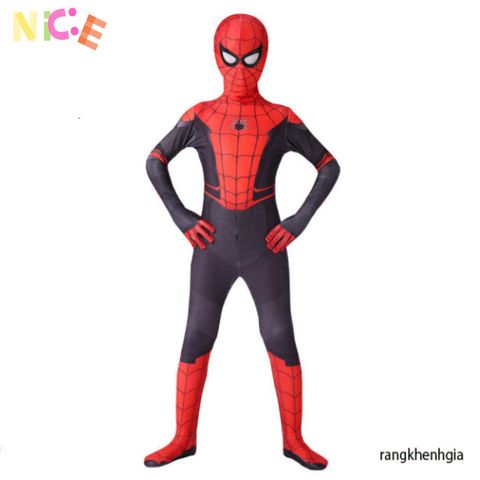 Bộ Hóa Trang Người Nhện Bodysuit - Trang Phục Cosplay Siêu Nhân Dành Cho Trẻ Em Và Người Lớn, Vải Lụa Mềm Mại, Nhiều Kích Thước