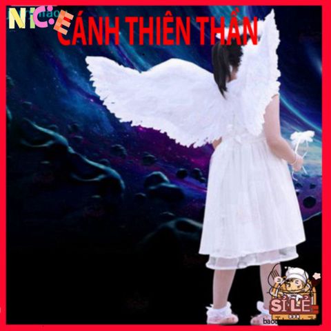 Cánh Lông Vũ Trẻ Em - Phụ Kiện Hóa Trang Thiên Thần Dễ Thương Cho Sinh Nhật, Giáng Sinh Và Lễ Hội