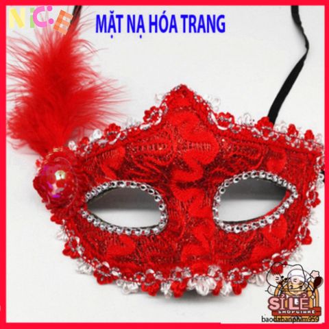 Mặt Nạ Dự Hội Lông Vũ Kiểu Công Chúa - Phụ Kiện Thời Trang Cho Halloween, Valentine, Lễ Hội Giáng Sinh và Bữa Tiệc Hóa Trang