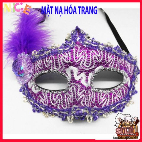 Mặt Nạ Dự Hội Lông Vũ Kiểu Công Chúa - Phụ Kiện Thời Trang Cho Halloween, Valentine, Lễ Hội Giáng Sinh và Bữa Tiệc Hóa Trang