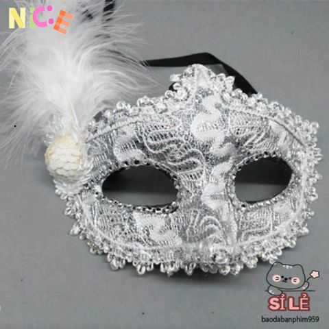 Mặt Nạ Dự Hội Lông Vũ Kiểu Công Chúa - Phụ Kiện Thời Trang Cho Halloween, Valentine, Lễ Hội Giáng Sinh và Bữa Tiệc Hóa Trang
