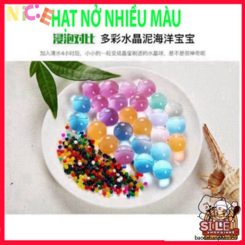 Hạt Nở Siêu Lớn Đa Sắc – Đồ Chơi Trang Trí Slime và Họp Mặt Gia Đình, An Toàn Cho Trẻ Em, Kích Thước Tăng Gấp Nhiều Lần