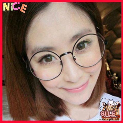 Kính Ngố Nobita Tròn Dễ Thương - Phụ Kiện Thời Trang Chống UV, Tặng Kẹp Tóc Hàn Quốc - Phong Cách Năng Động và Hiện Đại