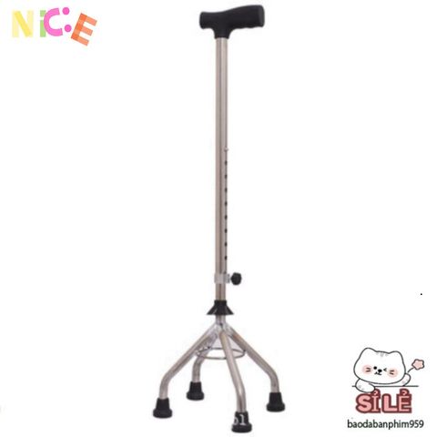 Gậy Chống Inox 1-3-4 Chân Oromi - Nạng Hỗ Trợ Di Chuyển An Toàn Cho Người Cao Tuổi, Thiết Kế Linh Hoạt, Bền Đẹp
