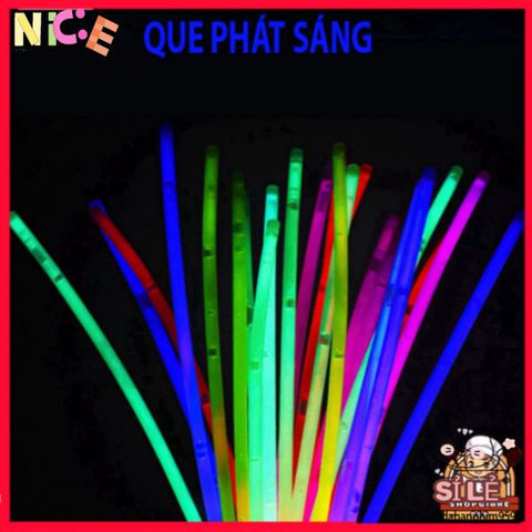 Que Phát Sáng Đa Màu Kèm 100 Đầu Nối - Vòng Đeo Tay Dạ Quang Sang Trọng Cho Tiệc Tối Và Sự Kiện Ngoài Trời