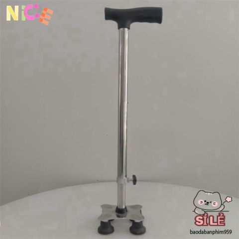 Gậy Chống Fuzy Gấp Gọn với Đèn Pin & Chân Chống Trượt - Hỗ Trợ Đi Lại An Toàn, Dành Cho Người Cao Tuổi