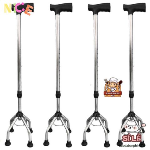Gậy Chống Fuzy Gấp Gọn với Đèn Pin & Chân Chống Trượt - Hỗ Trợ Đi Lại An Toàn, Dành Cho Người Cao Tuổi