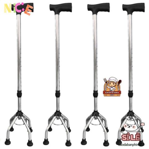 Gậy Chống Fuzy Gấp Gọn với Đèn Pin & Chân Chống Trượt - Hỗ Trợ Đi Lại An Toàn, Dành Cho Người Cao Tuổi