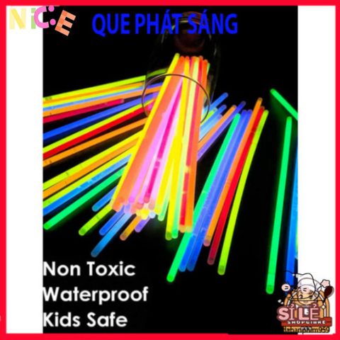 Bộ 100 Que Phát Sáng Nhiều Màu Kèm 100 Đầu Nối - Vòng Đeo Tay Dạ Quang Thời Thượng Cho Tiệc Tối Vui Vẻ