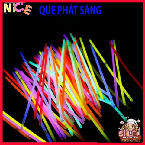 Bộ 100 Que Phát Sáng Nhiều Màu Kèm 100 Đầu Nối - Vòng Đeo Tay Dạ Quang Thời Thượng Cho Tiệc Tối Vui Vẻ