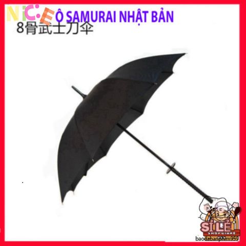 Ô Dù Katana Chống Nắng Chống Mưa Nhật Bản 16 Nan Đen - Phụ Kiện Thời Trang Độc Đáo Cho Người Yêu Samurai