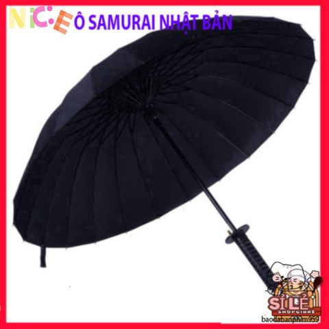 Ô Dù Katana Chống Nắng Chống Mưa Nhật Bản 16 Nan Đen - Phụ Kiện Thời Trang Độc Đáo Cho Người Yêu Samurai