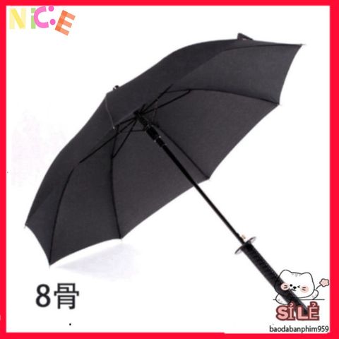 Ô Dù Katana Đen Phong Cách Samurai - Ô Chống Nắng Mưa Sang Trọng, Thiết Kế Độc Đáo Cho Phong Cách Thời Trang Nhật Bản
