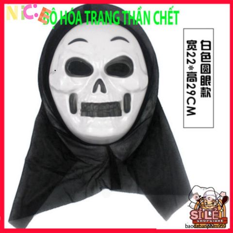 Mặt Nạ Thần Chết Scream Đỏ - Phụ Kiện Halloween & Cosplay Kinh Dị, Độc Đáo Và Hấp Dẫn