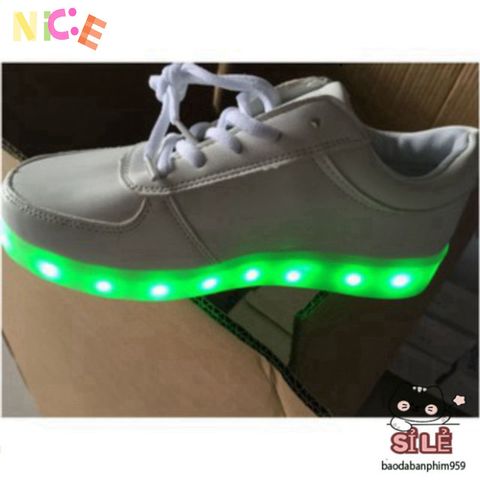 Giày Thể Thao Cổ Cao LED Phát Sáng - 7 Màu Sắc Nổi Bật Dành Cho Nam Nữ, Phong Cách Năng Động, Thoải Mái Khi Di Chuyển