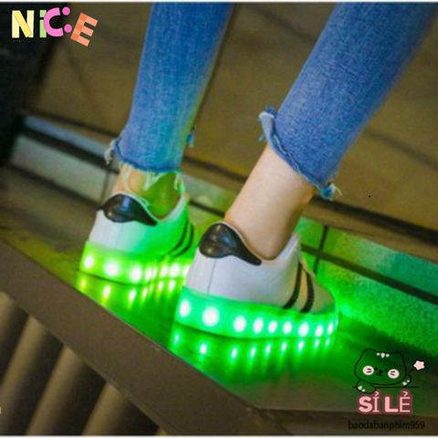 Giày Thể Thao Cổ Cao LED Phát Sáng - 7 Màu Sắc Nổi Bật Dành Cho Nam Nữ, Phong Cách Năng Động, Thoải Mái Khi Di Chuyển