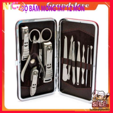 Bộ Dụng Cụ Làm Đẹp 12 Món - Bộ Cắt Móng, Chăm Sóc Sắc Đẹp và Giảm Cân Tiện Ích Dành Cho Bạn Tại Nhà