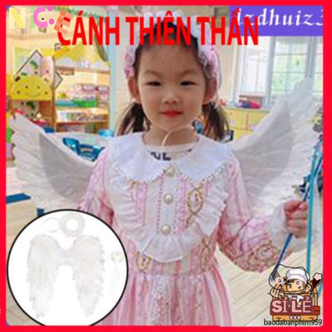 Cánh Thiên Thần Phát Sáng Cho Trẻ Em - Phụ Kiện Múa Dễ Thương Trong Lễ Hội Halloween & Giáng Sinh, Size Đa Dạng