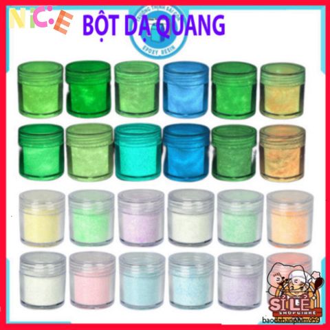 Bột Dạ Quang 10G Nhiều Màu Sắc - Trang Trí Sáng Tạo Độc Đáo, Phát Sáng Ban Đêm, Nghệ Thuật Đồ Họa, Sinh Động Không Gian