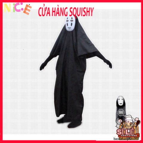 Bộ Cosplay Vô Diện Spirited Away - Trang Phục Halloween & Lễ Hội Size S-XL, Bộ Phụ Kiện Hoàn Hảo cho Người Yêu Thích Văn Hóa Nhật Bản
