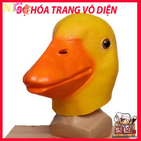 Mặt nạ VỊT VÀNG DUCK - Phụ kiện hóa trang độc đáo cho Halloween, Trung Thu, và video TikTok vui nhộn cho người lớn và trẻ em.