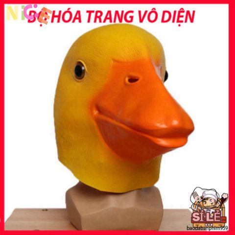 Mặt nạ VỊT VÀNG DUCK - Phụ kiện hóa trang độc đáo cho Halloween, Trung Thu, và video TikTok vui nhộn cho người lớn và trẻ em.