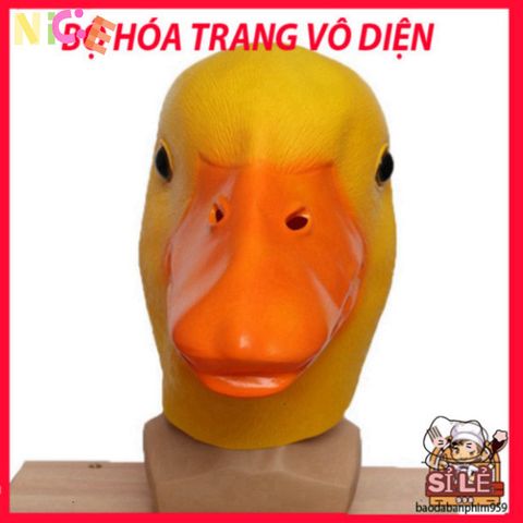 Mặt nạ VỊT VÀNG DUCK - Phụ kiện hóa trang độc đáo cho Halloween, Trung Thu, và video TikTok vui nhộn cho người lớn và trẻ em.