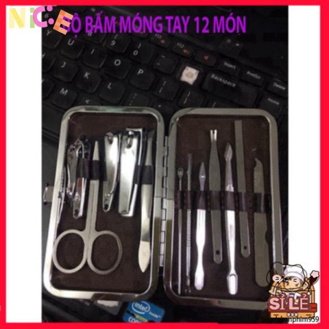 Bộ Dụng Cụ Làm Móng Tay 12 Món Sang Trọng - Tiện Lợi Chăm Sóc Móng Tại Nhà - Quà Tặng Ý Nghĩa Cho Bạn Bè