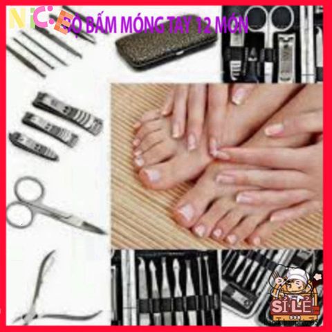 Bộ Dụng Cụ Làm Móng Tay 12 Món Sang Trọng - Tiện Lợi Chăm Sóc Móng Tại Nhà - Quà Tặng Ý Nghĩa Cho Bạn Bè