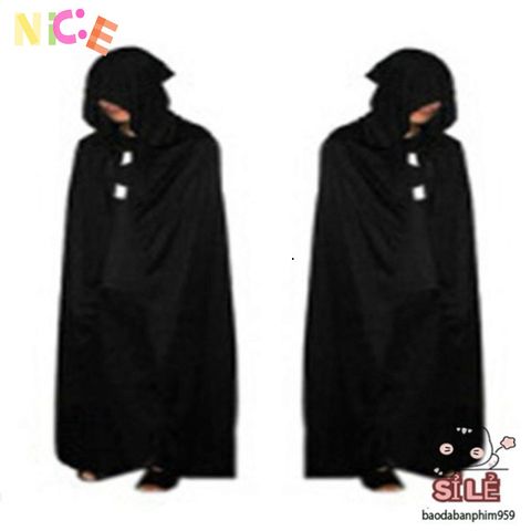 Bộ Trang Phục Halloween Thần Chết - Đồ Hóa Trang Ma Kinh Dị Với Mặt Nạ và Găng Tay Cho Nam Nữ, Phong Cách Độc Đáo, 120cm