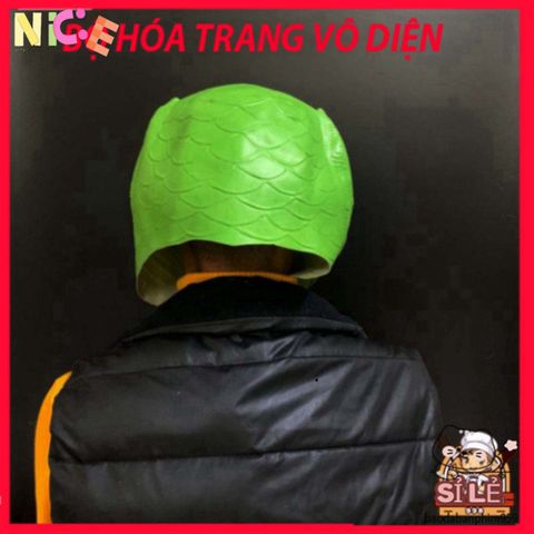 Mặt Nạ Hóa Trang Ếch Xanh & Đầu Cá Hài Hước - Silicone An Toàn Cho Tiệc Tùng & Lễ Hội - Độc Đáo, Vui Nhộn, Phong Cách Thú Vị