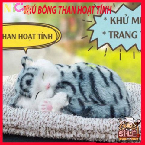 Kính Chào Mèo Bông Khử Mùi Than Hoạt Tính - Phụ Kiện Trang Trí Dễ Thương Cho Xe Ô Tô và Văn Phòng, An Toàn Cho Gia Đình