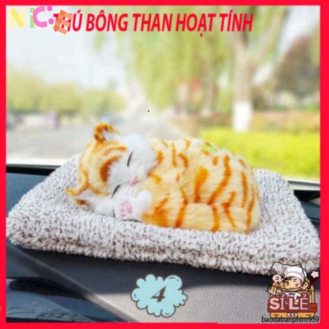 Kính Chào Mèo Bông Khử Mùi Than Hoạt Tính - Phụ Kiện Trang Trí Dễ Thương Cho Xe Ô Tô và Văn Phòng, An Toàn Cho Gia Đình