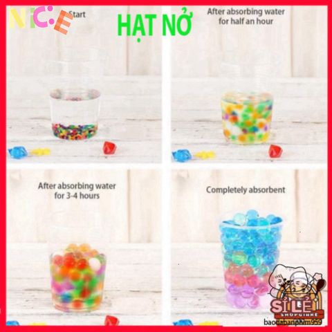 Bộ 24 Gói Hạt Nở Tinh Thể - Đồ Trang Trí Cây Cảnh & Phụ Kiện Slime Sáng Tạo Cho Không Gian Sống Sinh Động