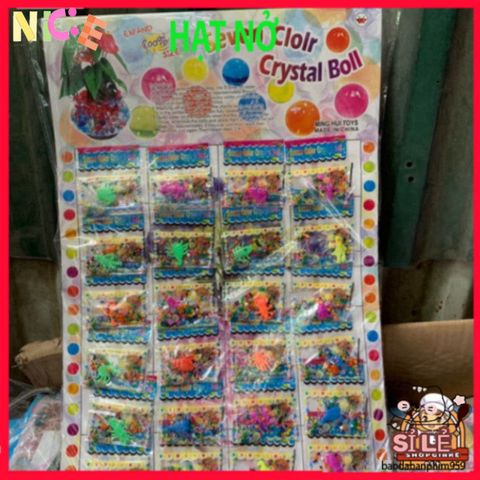 Bộ 24 Gói Hạt Nở Tinh Thể - Đồ Trang Trí Cây Cảnh & Phụ Kiện Slime Sáng Tạo Cho Không Gian Sống Sinh Động