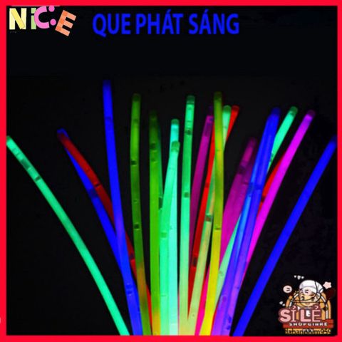 Combo Que Phát Sáng 20 Chiếc Kèm 100 Đầu Nối - Tạo Hình Vòng Đeo Tay Dạ Quang Vui Nhộn Cho Tiệc Tùng, Hoạt Động Ban Đêm
