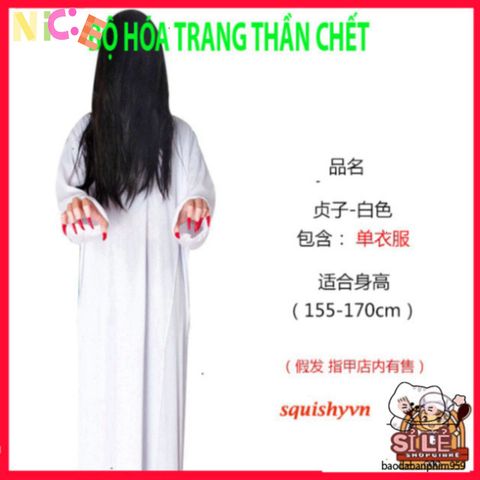 Bộ Trang Phục Halloween Thần Chết Scream - Quái Vật Hắc Bạch Vô Thường Với Áo Choàng, Găng Tay, Kính LED - Ấn Tượng Và Độc Đáo!