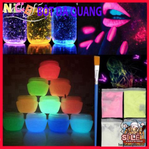 Bột Dạ Quang Phát Sáng 20g - Nghệ Thuật Phát Sáng Trong Đêm, Dễ Dàng Sử Dụng Cho Tác Phẩm Độc Đáo