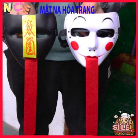 Mặt Nạ MA Tử Thi Lưỡi Dài Đỏ - Hóa Trang Halloween Độc Đáo, Thích Hợp Cho Video TikTok & Các Sự Kiện Giải Trí