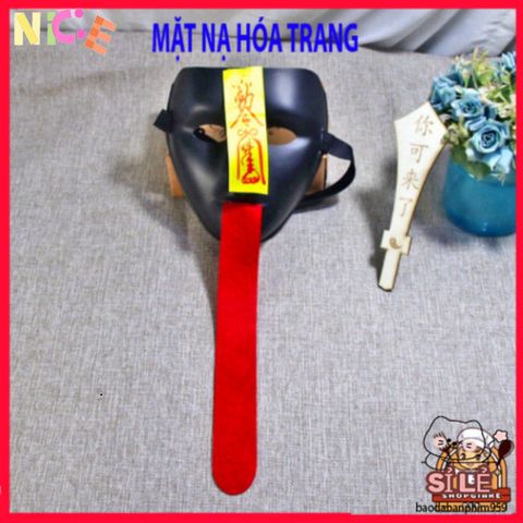 Mặt Nạ MA Tử Thi Lưỡi Dài Đỏ - Hóa Trang Halloween Độc Đáo, Thích Hợp Cho Video TikTok & Các Sự Kiện Giải Trí