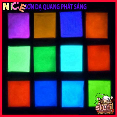 Bột Dạ Quang Siêu Sáng 10g - Tạo Hiệu Ứng Ánh Sáng Lung Linh Trong Bóng Tối, 12 Màu Sắc Đẹp Mắt, Trang Trí Sáng Tạo, Nghệ Thuật Vui Nhộn