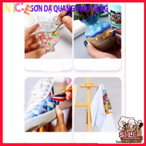 Sơn Dạ Quang Đa Sắc 15g - Sơn An Toàn Cho Nghệ Thuật Phát Sáng Trong Bóng Tối, Lý Tưởng Cho Trang Trí và Sáng Tạo