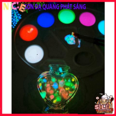 Sơn Dạ Quang Đa Sắc 15g - Sơn An Toàn Cho Nghệ Thuật Phát Sáng Trong Bóng Tối, Lý Tưởng Cho Trang Trí và Sáng Tạo