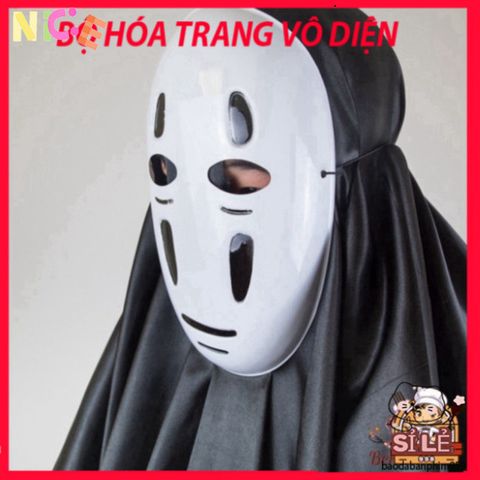 Bộ Đồ Cosplay Vô Diện từ Spirited Away - Áo Choàng Đen, Mặt Nạ Bí Ẩn & Găng Tay Dài - Trang Phục Hóa Trang Độc Đáo Cho Mọi Lứa Tuổi