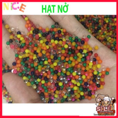Bộ 100 Hạt Nở Slime Màu Sắc - Trang Trí Cây Cảnh Độc Đáo Không Cần Đất, Hoa Tươi Lấp Lánh Cho Không Gian Sống Lung Linh