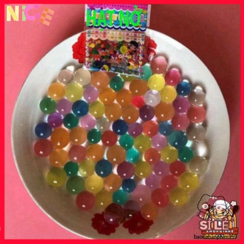 Bộ 100 Hạt Nở Slime Màu Sắc - Trang Trí Cây Cảnh Độc Đáo Không Cần Đất, Hoa Tươi Lấp Lánh Cho Không Gian Sống Lung Linh