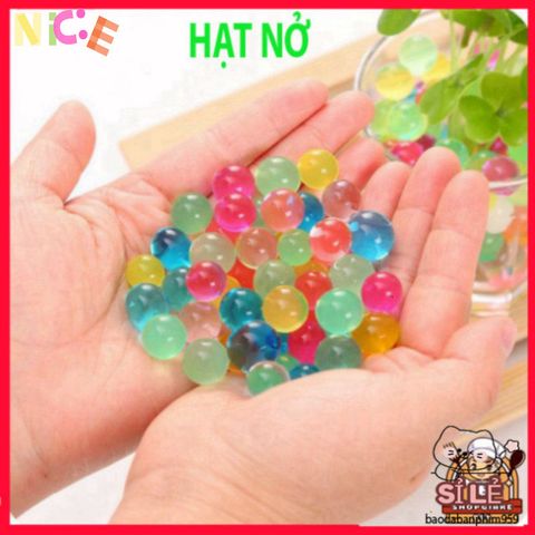 Bộ 100 Hạt Nở Slime Màu Sắc - Trang Trí Cây Cảnh Độc Đáo Không Cần Đất, Hoa Tươi Lấp Lánh Cho Không Gian Sống Lung Linh