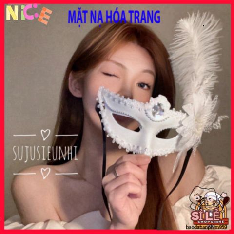 Bộ 24 Mặt Nạ Dạ Hội & Halloween Lông Vũ - Phụ Kiện Tiệc Tùng Độc Đáo Cho Tín Đồ Sáng Tạo, Thể Hiện Phong Cách Cá Tính