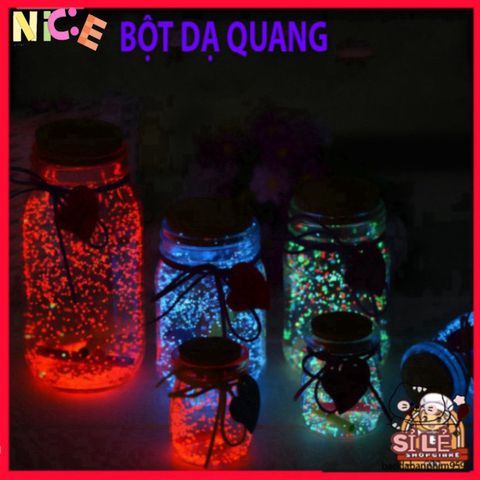 Bột màu huỳnh quang 10g - Sáng tạo nghệ thuật đa sắc màu an toàn cho giấy, gốm, DIY, trang trí, graffiti