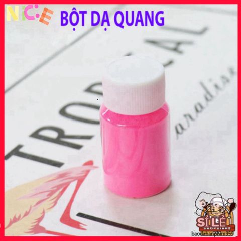 Bột Màu Dạ Quang 12 Màu - Hũ Phát Sáng Trong Bóng Tối Cho Trang Trí Resin và Nghệ Thuật Thủ Công